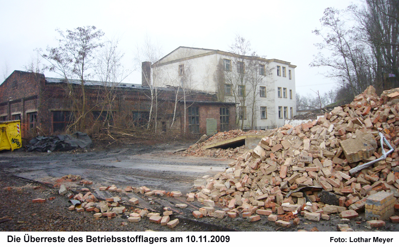 Ueberreste Betriebsstofflager
